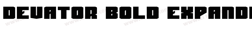 Devator Bold Expande字体转换 Devator Bold Expande字体转换